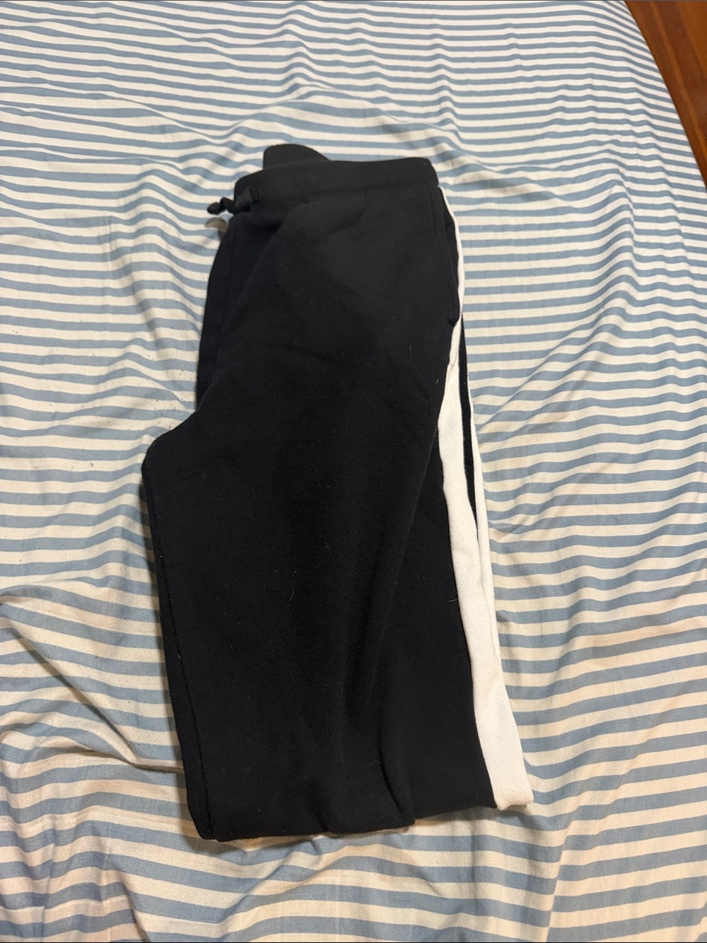The Children's Place Black Jogger Pants with White Side Stripe